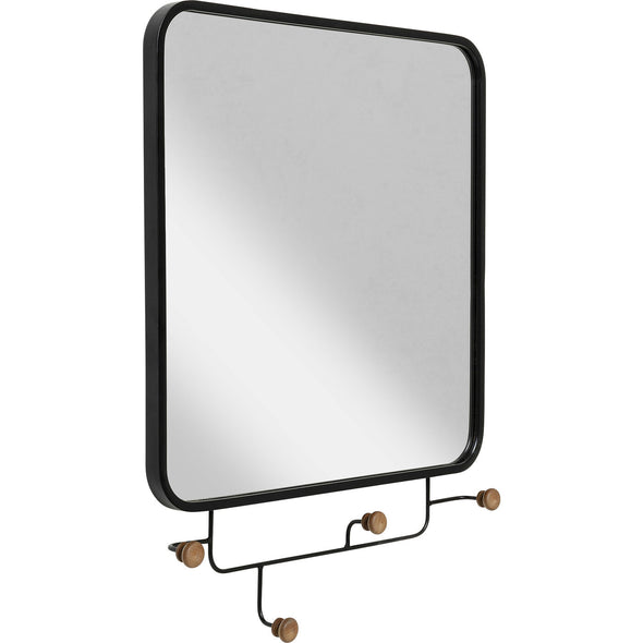 Coat Rack Gina Mirror 50x65cm