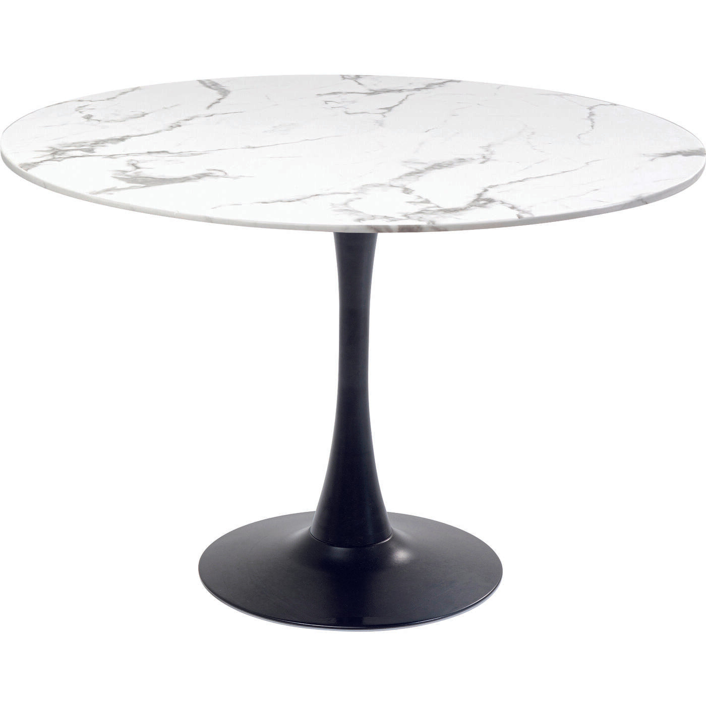 Table Schickeria Marble White Black Ø110cm