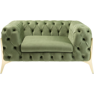 Arm Chair Bellissima Velvet Green 120cm