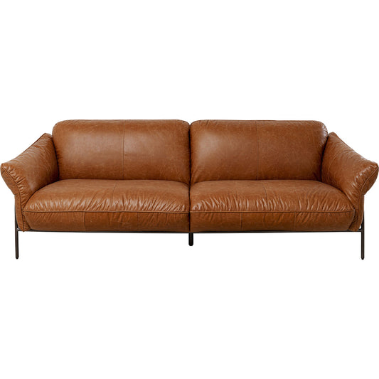 Brown Leather Sofa