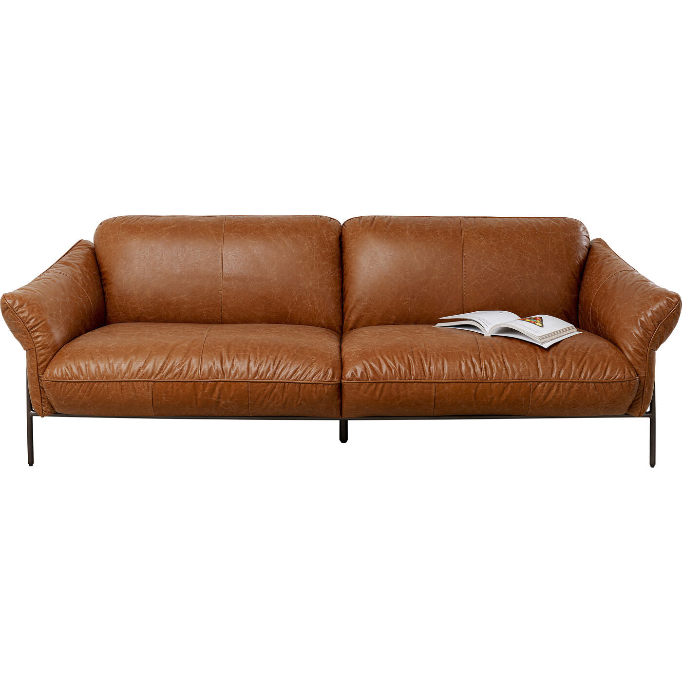 Brown Leather Sofa