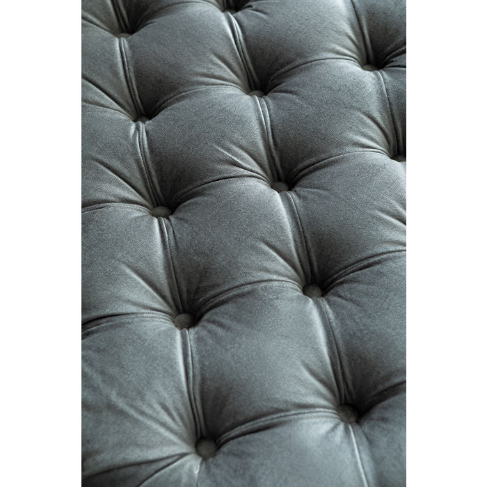 Lounger Bottone Velvet Grey