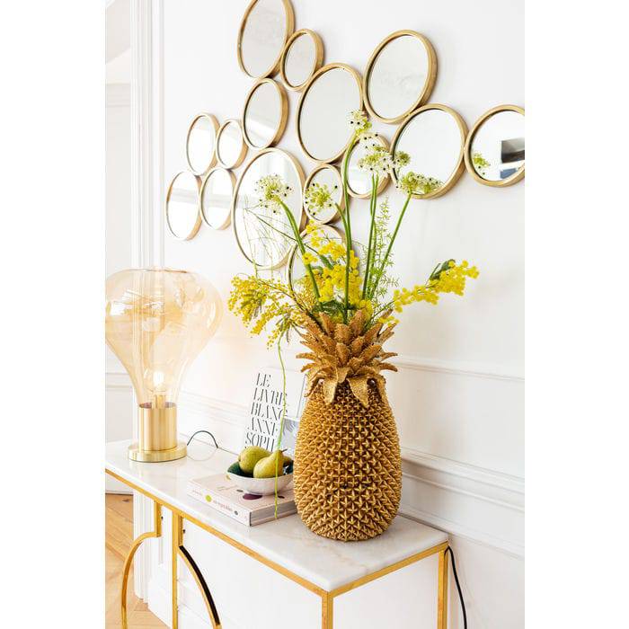 Mirror Bubbles Brass 93x138cm