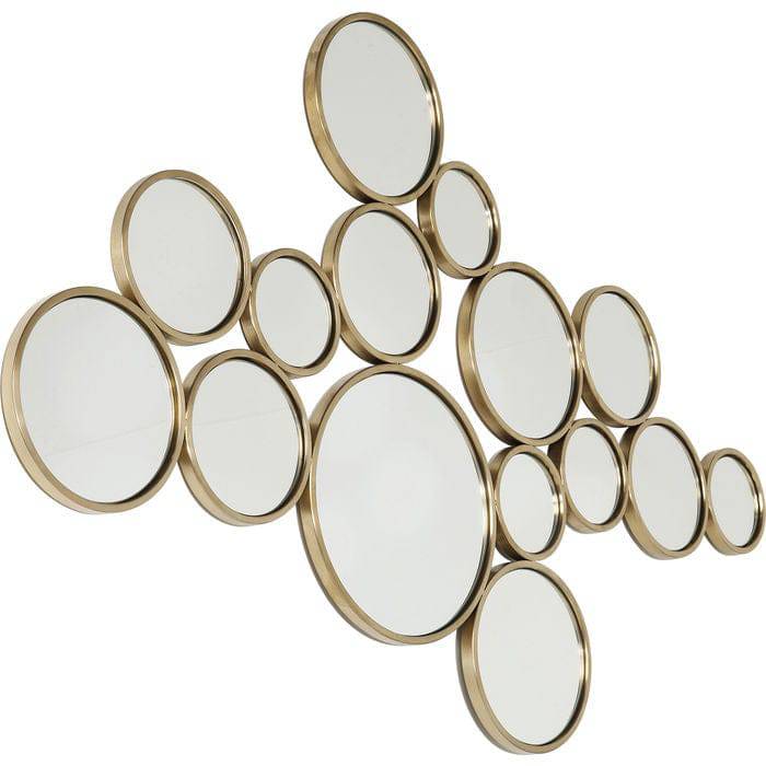 Mirror Bubbles Brass 93x138cm