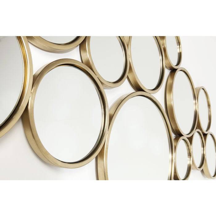 Mirror Bubbles Brass 93x138cm