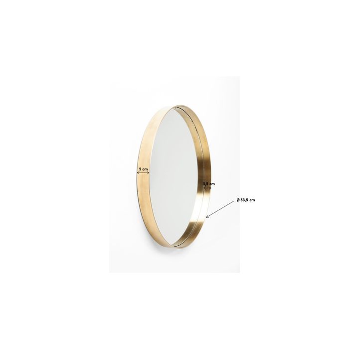 Mirror Curve MO Brass Ø60cm