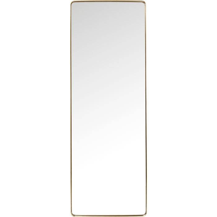 Mirror Curve Rectangular Brass 200x70cm