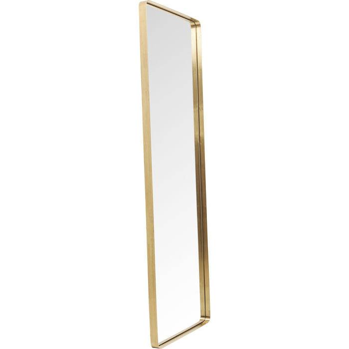 Mirror Curve Rectangular Brass 200x70cm