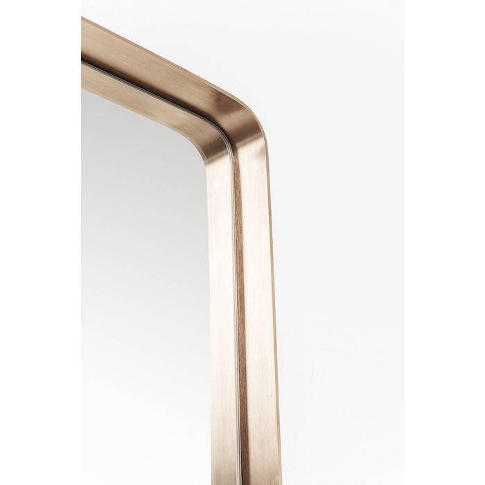 Mirror Curve Rectangular Copper 200x70cm