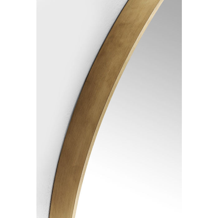 Mirror Curve Round Brass Ø100cm