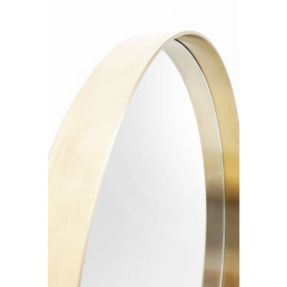 Mirror Curve Round Brass ‚àö√≤60cm
