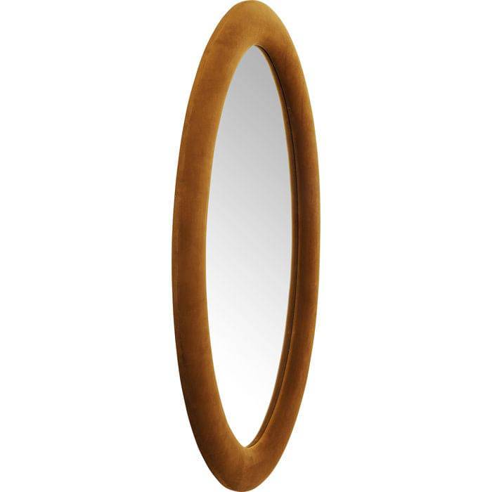 Mirror Velvet Brown Oval 150x90cm - JULIA VENCE STORE