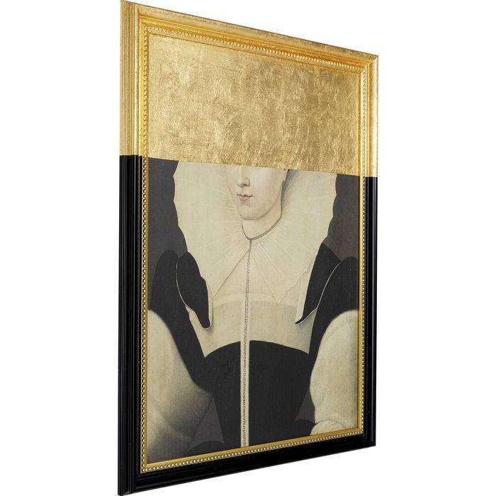 Oil Painting Frame Incognito Lady 100x80 - JULIA VENCE STORE