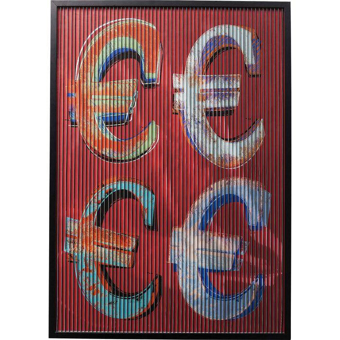 Picture Frame Art 3D Euro 118x83cm - JULIA VENCE STORE