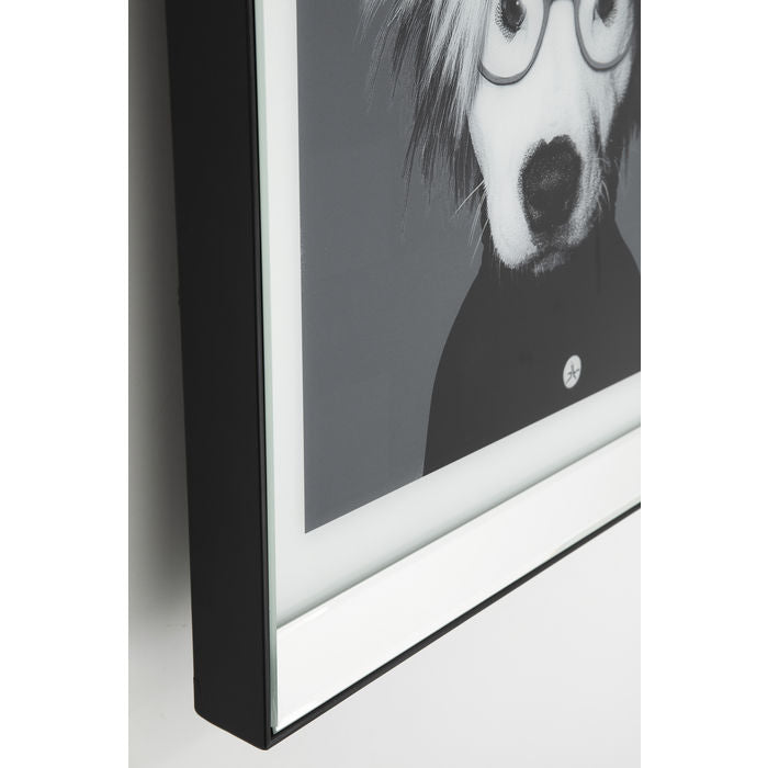 Picture Frame Mirror Artist Dog 60x60