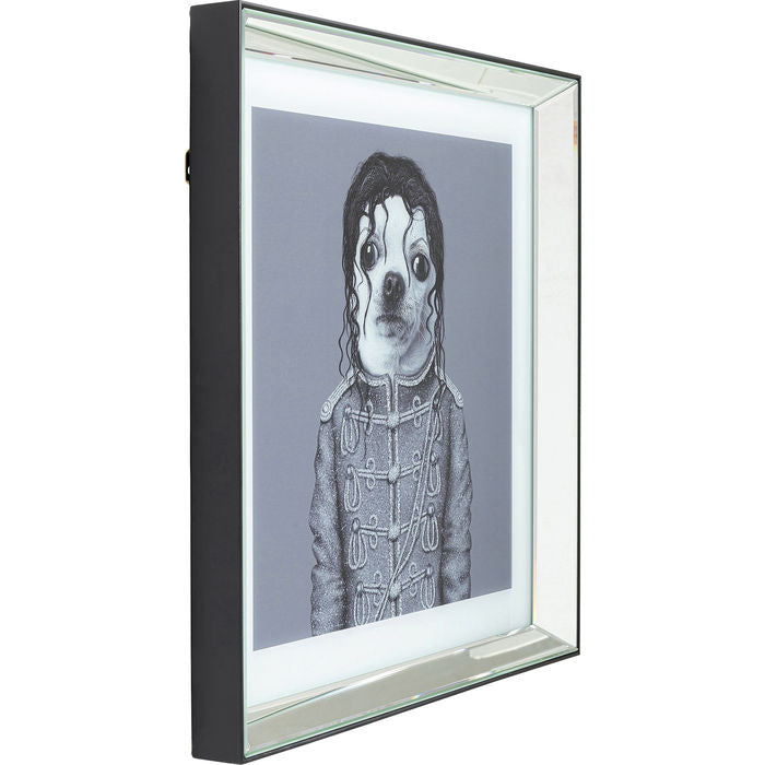 Picture Frame Mirror King Dog 60x60