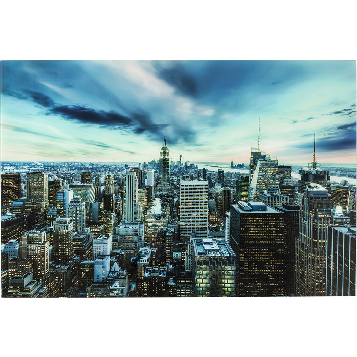 Picture Glass New York Sunset  120x160cm