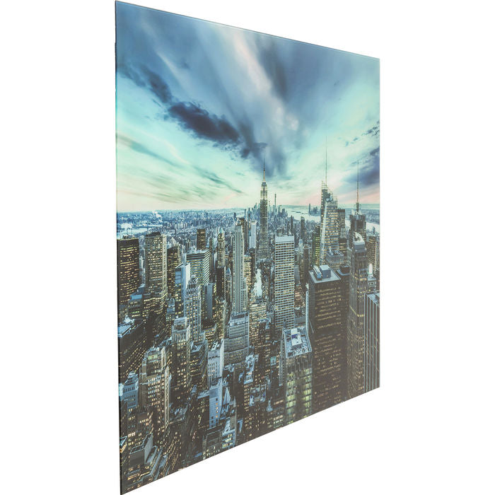 Picture Glass New York Sunset  120x160cm