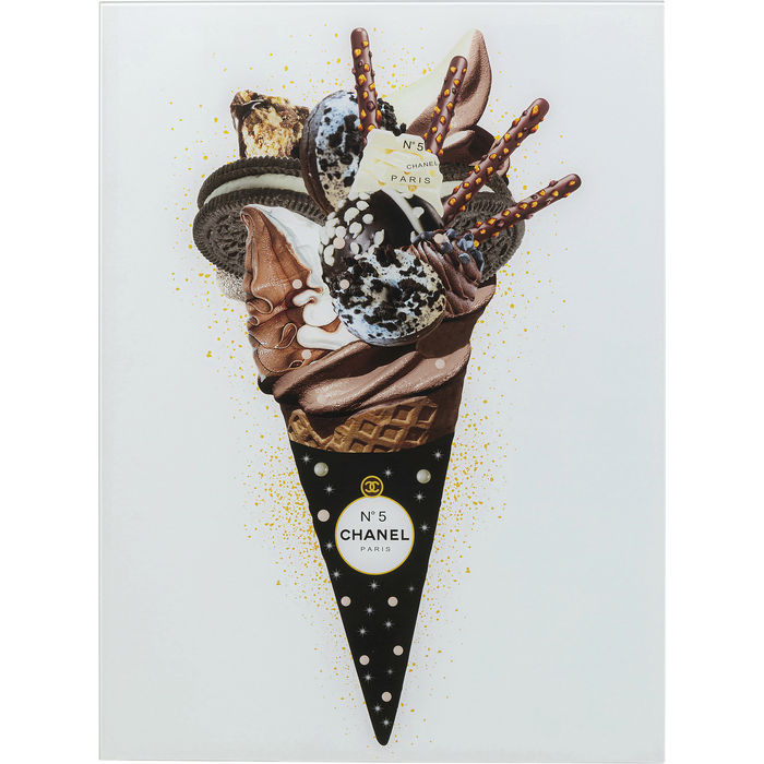 Picture Glass Rich Ice Cream 60x80