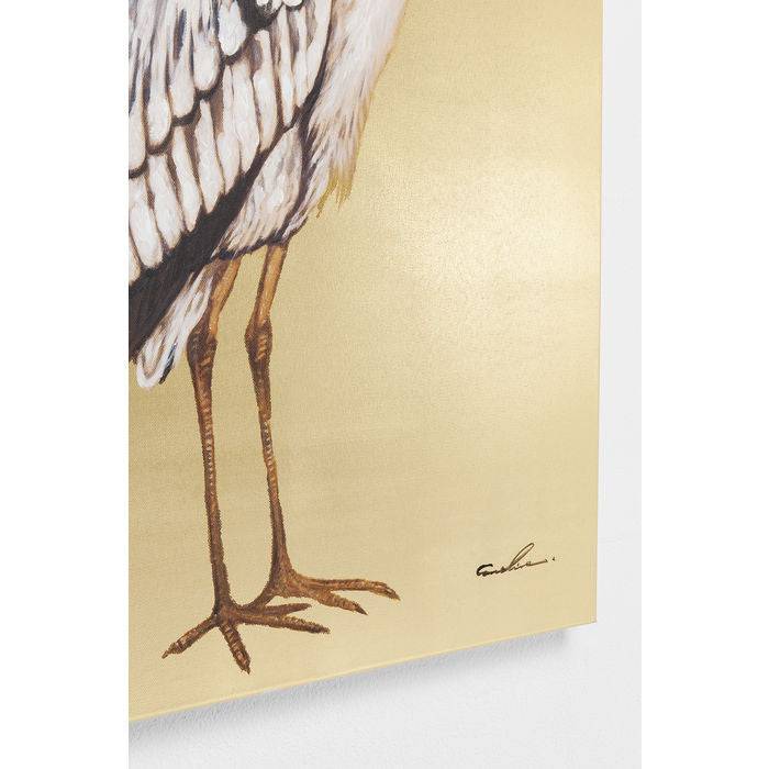 Picture Touched Heron Right 70x50cm - JULIA VENCE STORE