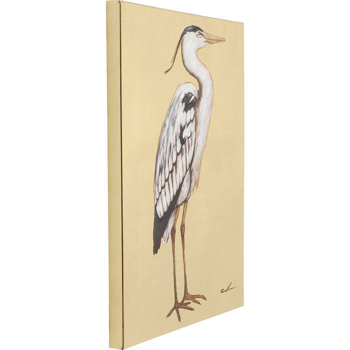 Picture Touched Heron Right 70x50cm - JULIA VENCE STORE