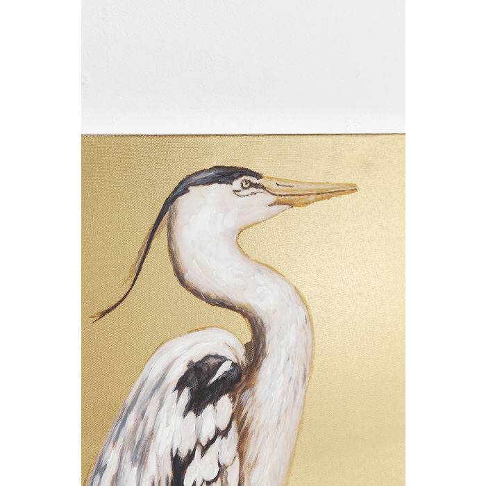 Picture Touched Heron Right 70x50cm - JULIA VENCE STORE