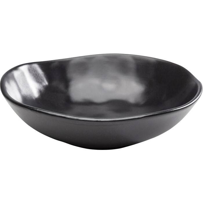 Plate Deep Organic Black Ø22cm