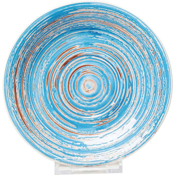 Plate Swirl Blue ‚àö√≤19cm - JULIA VENCE STORE