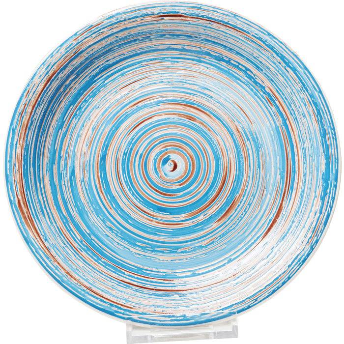 Plate Swirl Blue ‚àö√≤27cm - JULIA VENCE STORE