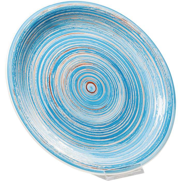 Plate Swirl Blue ‚àö√≤27cm - JULIA VENCE STORE