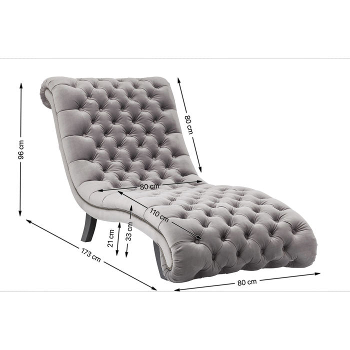 Relax Chair Desire Velvet Silver