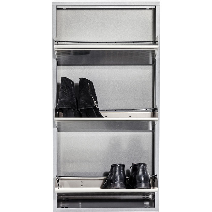 Silver Shoe Cabinet 