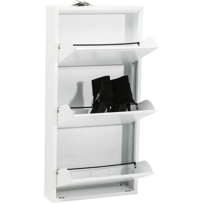 White Steel Shoe Holder