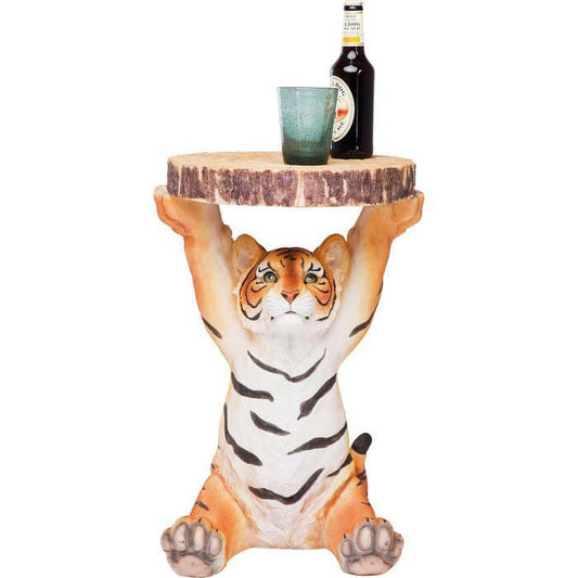 Side Table Animal Tiger Ø35cm