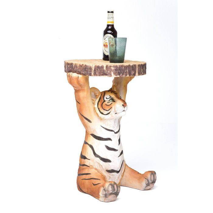 Side Table Animal Tiger Ø35cm