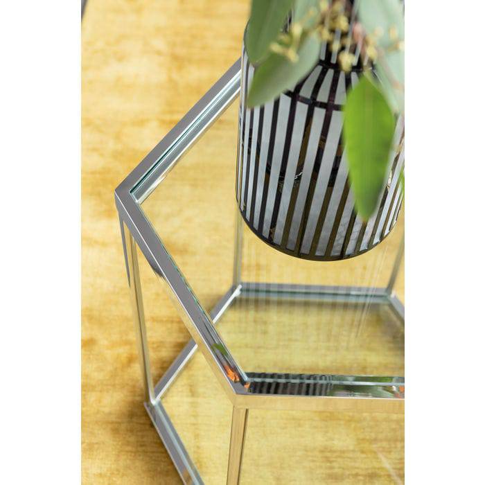 Side Table Comb Silver 55 - JULIA VENCE STORE