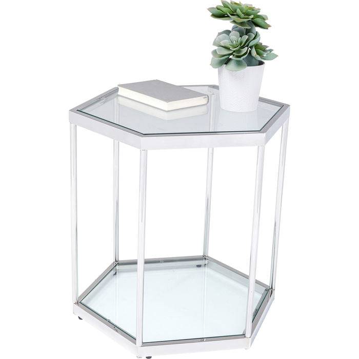 Side Table Comb Silver 55 - JULIA VENCE STORE