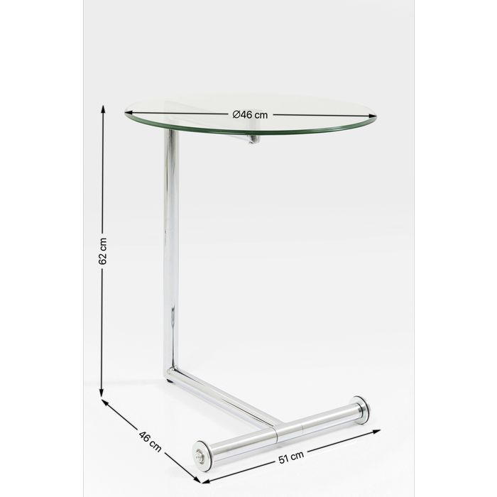 Side Table Easy Living Clear Ø46cm