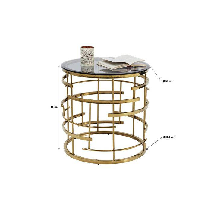 Side Table Jupiter Gold ‚àö√≤55cm - JULIA VENCE STORE