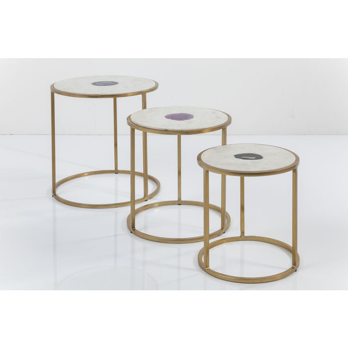 Marble Side Table Set |