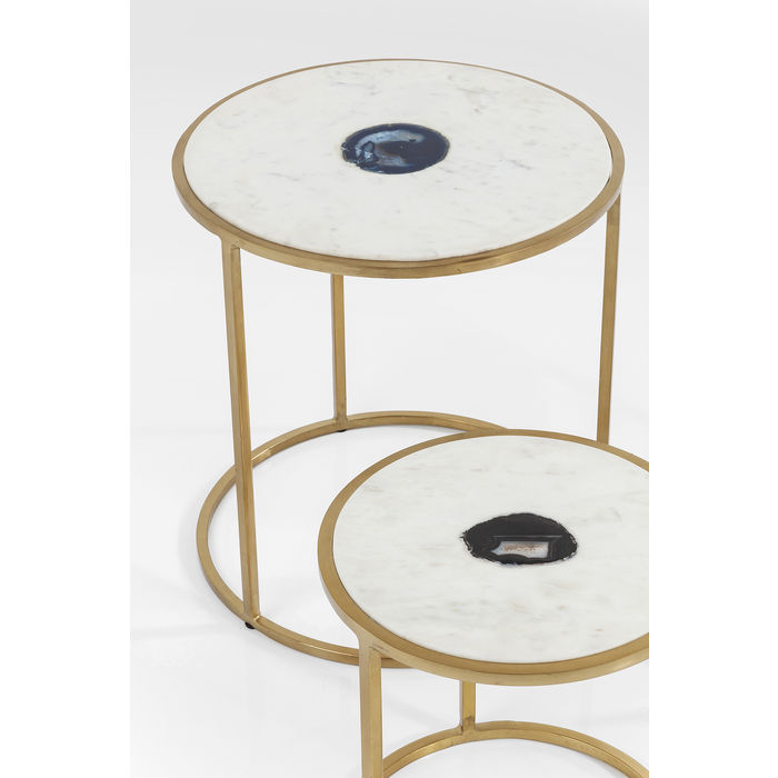 Marble Side Table Set |