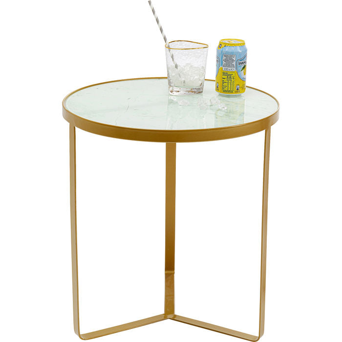 Side Table Marble Gold √ò45