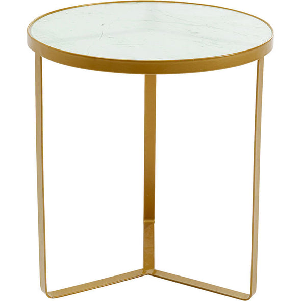 Side Table Marble Gold √ò45