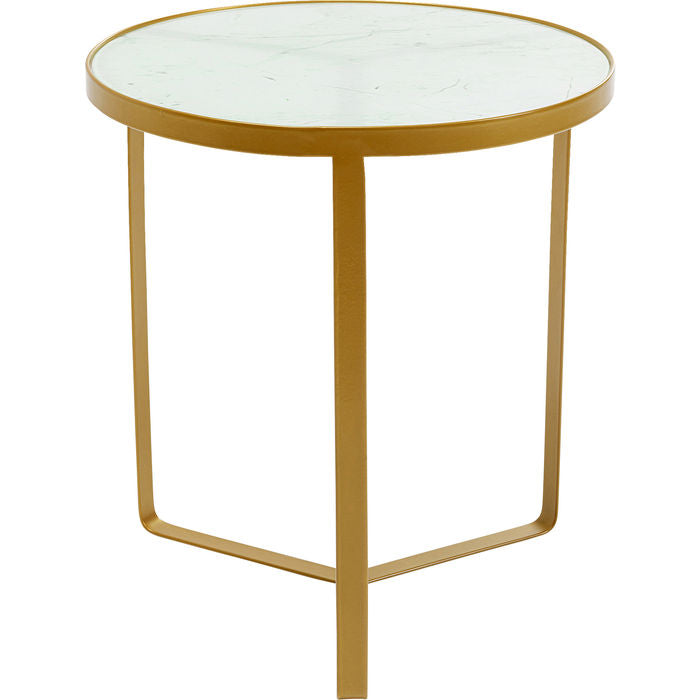 Side Table Marble Gold √ò45