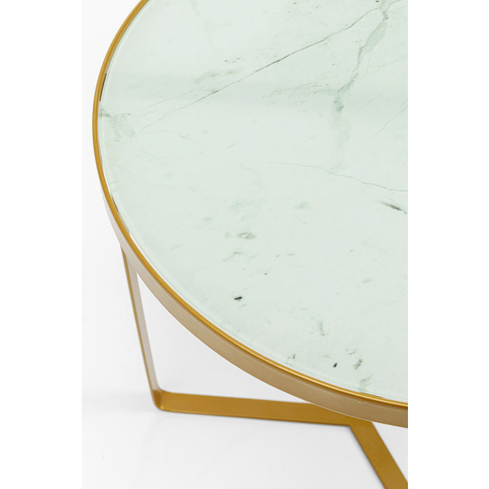 Side Table Marble Gold √ò45