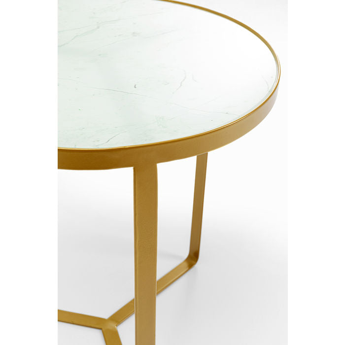 Side Table Marble Gold √ò45