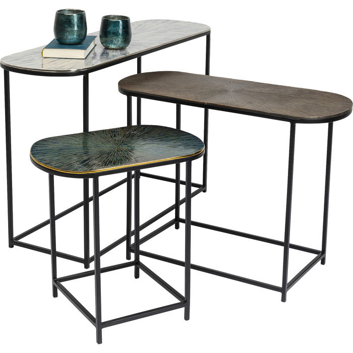 Oval Side Table Set