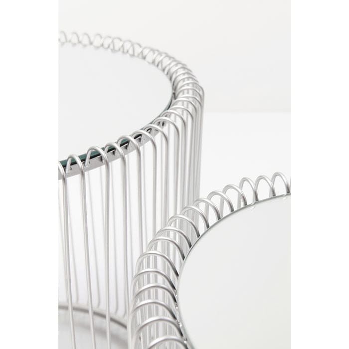 Side Table Wire Silver (2/Set) ‚àö√≤44cm - JULIA VENCE STORE