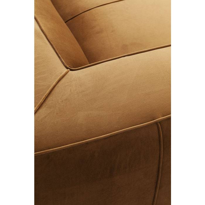 Sofa Cubetto 3-Seater Velvet Braun - JULIA VENCE STORE