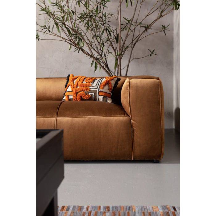 Sofa Cubetto 3-Seater Velvet Braun - JULIA VENCE STORE